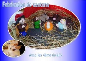 Création de personnages de la crèche