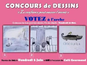 Concours de dessins -La confiance peut sauver l’avenir-