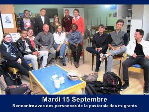 Rencontre avec des personnes de la pastorale des migrants