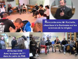 Rencontre avec M. Rochette, chercheur à l’Institut Européen des Sciences et des Religions, la Sorbonne Paris